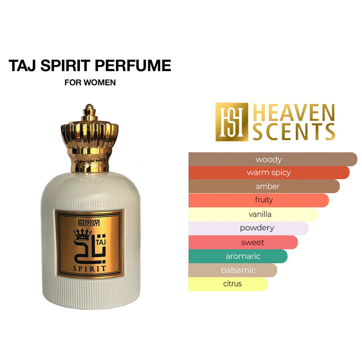 WHITE TAJ PERFUME 100ML By Heaven Scent